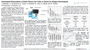 Keystone 2021 Poster Download: Automated Processing of Solid Tissues into Single Cells or Nuclei for Single Cell Analysis