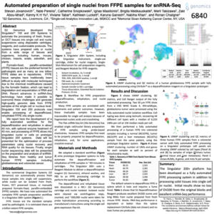 Poster: Automated preparation of single nuclei from FFPE samples for snRNA-Seq